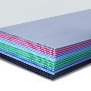 Foldable <strong>4x8</strong> 2mm 3mm 4mm 5mm PP Plastic <strong>Sheets</strong> Corrugated <strong>Coroplast</strong> Plastic <strong>Sheet</strong> Antistatic Waterproof Eco-friendly Colorful - Product Image 1
