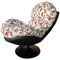 Canapé-chaise simple avec tissu floral Mobilier de loisir moderne de style italien pour le salon et la maison pour les hôtels et les appartements