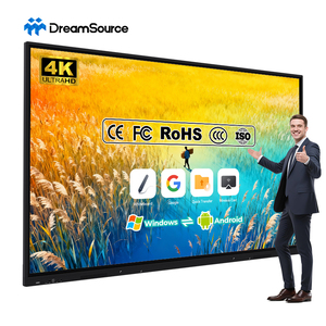 ไวท์บอร์ดอินเทอร์แอคทีฟขนาด 65 75 86 นิ้ว 4K สมาร์ทบอร์ดสำหรับการสอน ระบบปฏิบัติการคู่ Android และ Windows จอภาพสำหรับสำนักงาน - Product Image 1