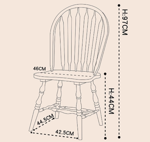 Sillas de madera <span class=keywords><strong>Winsor</strong></span> con acento de estilo americano HANYEE para muebles para el hogar, comedor, cocina, Hotel, gimnasio, salón, restaurante, uso - Product Image 6