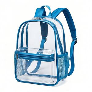 Mochila Mini Transparente Personalizada OEM, Aprobada para Estadios, de Poliéster con Cierre, Impermeable, para Conciertos, Trabajo, Festivales, Seguridad, Viajes, Libre de BPA - Product Image 1