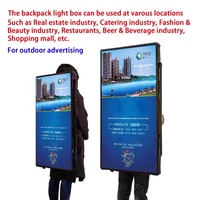 Mochila Publicitaria para Bebidas y Cerveza, Cartel Portátil, Cartel Luminoso LED