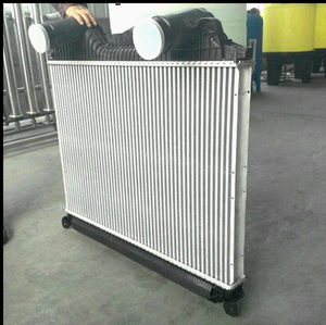 เครื่องทำความเย็นอะลูมิเนียมอินเตอร์คูลเลอร์รถบรรทุกสำหรับผู้ชาย tgx 480 <span class=keywords><strong>nissens</strong></span> 97034ใหม่81061300180 81061300198 81061300232 81061300216 - Product Image 2