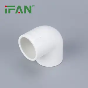 IFAN China Lieferung weiße Farbe Pvc Rohrverbindungen 1/2"-6" Pn16 Upvc Ellbogen für Rohrverbindung
