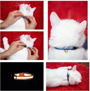 <span class=keywords><strong>Collar</strong></span> de Seguridad para Gato con Hebilla y Tira Reflectante de Nailon Resistente y Moderna, con Campana, Accesorios para Mascotas - Product Image 5