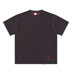 Camiseta Americana Vintage de Doble Uso RUICHI, 240G, 100% Algodón, Holgada, Informal, de Manga Corta, para Hombre <span class=keywords><strong>Joven</strong></span> - Product Image 5