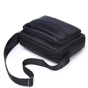 Unisex Nylon Messenger Bag Zipper Closure Multi Pocket 5 Inch Men's Shoulder Bag Daily Use All Seasons - Product Image 5