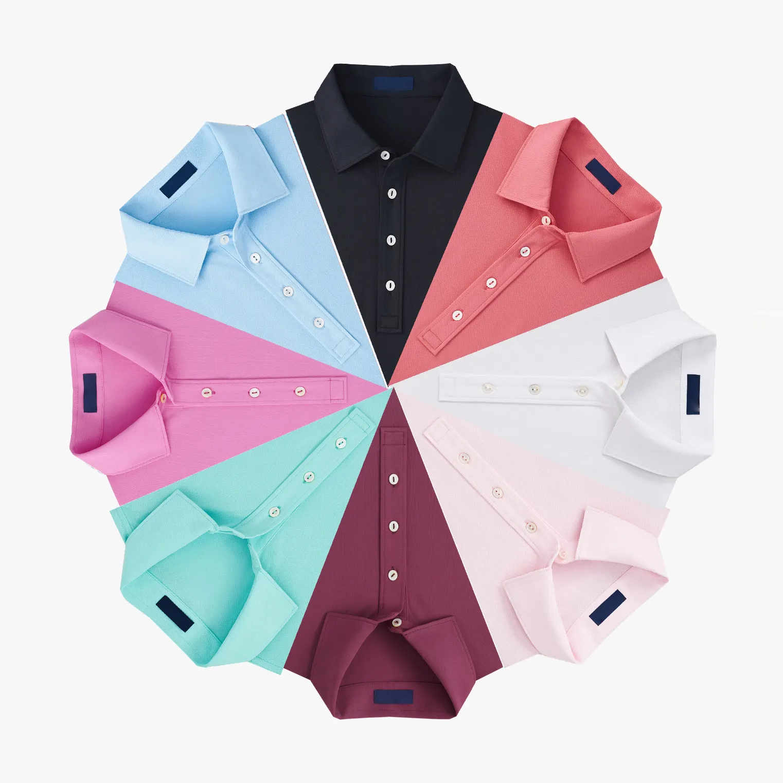 Nuovo design all'ingrosso OEM golf t-shirt polo da golf vintage da uomo