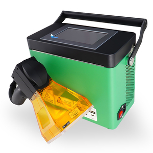Machine de marquage laser portable pour la gravure de date, numéro de lot, slogan sur plastique, étiquettes d'oreille d'animaux, caoutchouc - Product Image 2