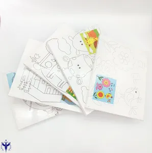 도매 용품 뻗은 DIY 손으로 그린 면화 캔버스 어린이 학생을위한 숫자로 그림 보드