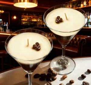 Nến thơm Oshine làm từ sáp đậu nành tự nhiên, đựng trong ly thủy tinh, mùi Espresso Martini, ý tưởng quà tặng thú vị, quà tặng cho tiệc độc thân, quà tặng lễ hội - Product Image 6