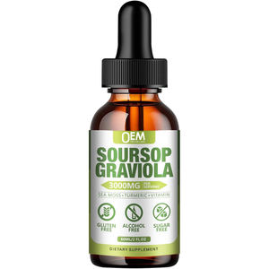 Extracto Líquido de Guanábana (Graviola) OEM, Extracto Natural de Guanábana en Gotas para Apoyo Celular, Regeneración, Antioxidante Hepático e Inmunidad - Product Image 1