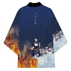 <span class=keywords><strong>Itachi</strong></span> <span class=keywords><strong>Akatsuki</strong></span> Kimono Chaqueta Ukiyo-E Kimono Capa Suelta Manga Tres Cuartos Cárdigan Haori - Product Image 6