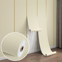 Papier peint imperméable auto-adhésif moderne Autocollants muraux décoratifs de boue de diatomée de couleur unie pour les murs d'hôtel de salon