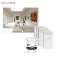 Soundbox chambre panneaux muraux planches fibre minérale artificielle acoustique plaques de plâtre décoratives plafond sol carreaux muraux personnalisé