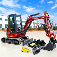 Mini-excavatrice CE EPA haute performance 2,5 tonnes pour usage agricole et de construction, marque réputée, excavatrice hydraulique sur chenilles en promotion