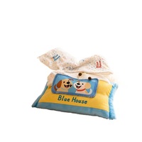 Jouet pour chien en peluche en forme de boîte à mouchoirs, couineur, avec compartiment à friandises, jouet à mâcher interactif et durable pour le nettoyage des dents, animal en peluche doux pour chiot