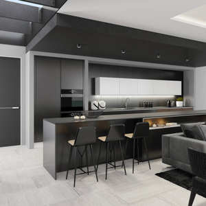 Conception gratuite de meubles de style moderne. Armoires de cuisine multifonctionnelles, haut de gamme, simples et élégantes. - Product Image 5