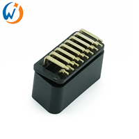 Conector Macho OBD II OBD 2 OBD2 de 12 V J1962 con Pines en Ángulo Recto de 90 Grados