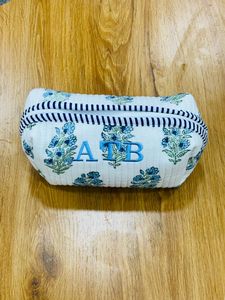 Pochette matelassée en coton fleuri faite à la main, best-seller, trousse de toilette, cadeaux pour demoiselles d'honneur, sac cosmétique pour femme grande capacité - Product Image 6