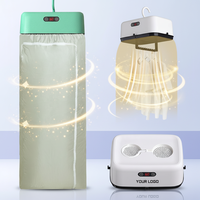Séchoir à linge portable pliable rapide à brancher avec réglage par levier de vitesses