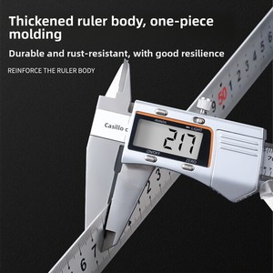 Regla <span class=keywords><strong>de</strong></span> Acero Inoxidable Personalizable <span class=keywords><strong>de</strong></span> Doble Cara y Grosor Reforzado con Escalas Métricas e Imperiales, Personalización <span class=keywords><strong>de</strong></span> Logotipo Disponible - Product Image 3