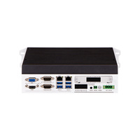 Komputer Industri Tanpa Kipas Din Rail Intel Generasi ke-10 I5 10210U / 5205U TPM2.0 Embedded Mini BOX PC