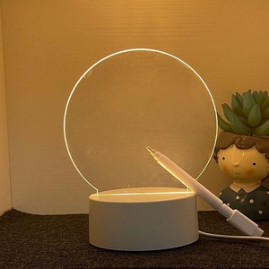 Handmade viết Board Acrylic Plug-in Power cho phòng ngủ quà tặng sáng tạo 3D DIY Led Trống ánh sáng ban đêm với bảng tin - Product Image 2