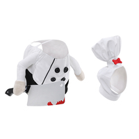 Costume de chien ou de chat pour Halloween, facile à porter, en polyester + ABS, pour cosplay de chef tueur.