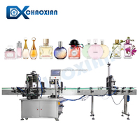 Ligne de production de machines de remplissage et de scellage automatiques linéaires CX pour flacons de parfum en verre, pour l'emballage de flacons de parfum