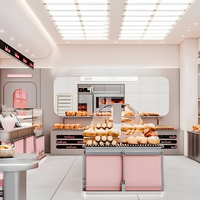 Conception d'intérieur de boulangerie de luxe, système d'affichage complet clé en main EPC, aménagement de magasin pour boulangeries de marque