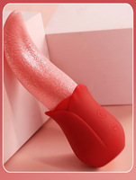 Simulierter Zungen-Stimulator für Weibliche Masturbation, Cunnilingus-Gerät mit Vibration, Wasserdicht IPX6, Dildo für Flirt und Sexspiele