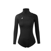 DIVESTAR Logo Cetak Kustom 2/3mm Limestone Neoprene Tahan Air Bernapas Ukuran Besar Anti-Bakteri Lengan Panjang Depan Dada