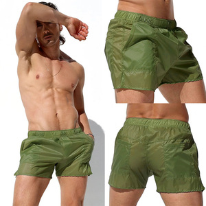 Traje de Baño Sexy para <span class=keywords><strong>Hombre</strong></span>, Pantalones Cortos de Baño Transparentes, <span class=keywords><strong>Sunga</strong></span>, Shorts de Playa, Mayo, Sungas de Praia para Hombres - Product Image 2