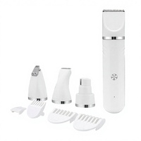 Tondeuse professionnelle sans fil pour animaux de compagnie, chiens et chats, avec lames métalliques, kit de toilettage