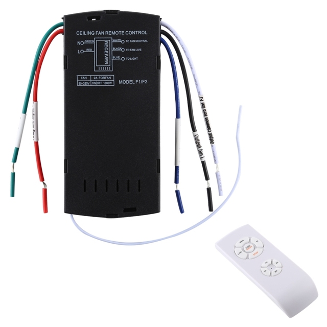DS Universal Ceiling Fan Lamp Remote Control Kit 85-265V Timing Wireless Control Switch Adjusted Wind Speed Transmitter Receiver