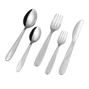 ชุดเครื่องใช้บนโต๊ะอาหารสแตนเลสชุดช้อนและส้อมชุดมีดสแตนเลส - Product Image 1