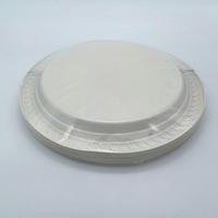 Assiette jetable en amidon de maïs biodégradable pour l'emballage alimentaire, les restaurants, les fêtes, les pique-niques
