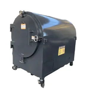 Wood Charcoal Carbonizer Kiln Horizontal Cocoanut Shell Sawdust Carbonization Furnace For Charcoal Horizontal carbonization