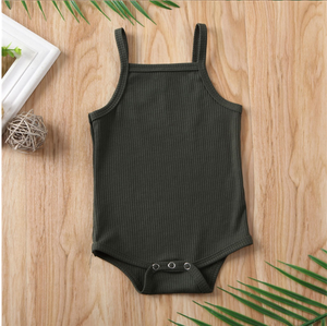 Ropa de algodón Unisex para bebé recién nacido, Pelele de algodón liso, sin mangas, Express Ali, venta al por mayor, barata - Product Image 3
