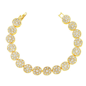 Pulsera tridimensional con forma de flor de ciruelo para hombre, pulsera decorativa para discoteca, estilo Hipster, Tanjing - Product Image 1