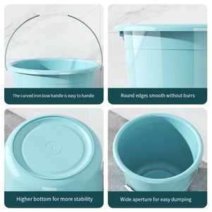 Bw1032 יצרני עיצוב צבע באיכות גבוהה נייד קיבולת גדולה mop מים pp דלי פלסטיק עם ידית - Product Image 4