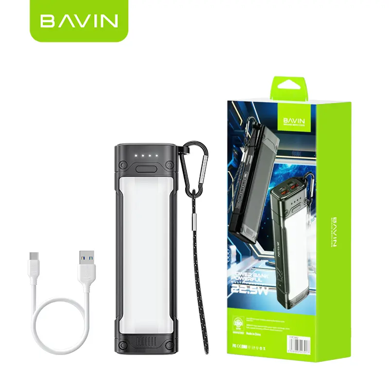 BAVIN Super Charging 22.5W 20000mAh Portable Outdoor Travel USB Cell Mobile Phone Power Bank PC1002