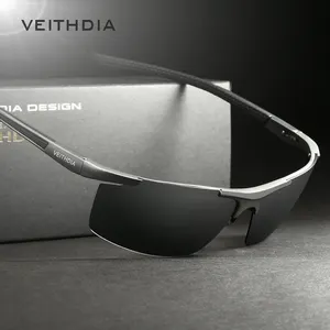 Veithdia Aluminium Magnesium Heren Sport Gepolariseerde Brillen Bril Uv-bescherming Zonnebril Voor Mannen 8177S