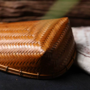 <span class=keywords><strong>Panier</strong></span> de rangement en bambou tressé à la main japonais, accessoires de cérémonie du thé laqués, art populaire écologique et design suspendu moderne - Product Image 2