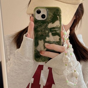 Màu Xanh Lá Cây Phác Thảo Mèo Trường Hợp Đối Với <span class=keywords><strong>iPhone</strong></span> 16 15 14 13 12 11 Pro Max <span class=keywords><strong>7</strong></span> 8 Cộng Với Lông Sợi Lỗ Lớn Bảo Vệ Điện Thoại Bìa - Product Image 6