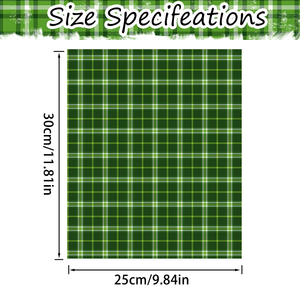 10 pièces de vinyle thermocollant (HTV) à carreaux vert St. <span class=keywords><strong>Patrick</strong></span>, 11,81 x 9,84 pouces, idéal pour cadeaux, agendas, vêtements, décorations de festivals, facile à découper et à transférer - Product Image 4