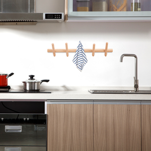 Cổ Điển Văn Phòng Mộc Mạc Treo Tường Rắn Trang Chủ Trang Trí Gỗ Sồi Đối Tượng Áo Móc Cho Quần Áo - Product Image 5