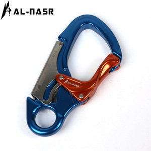 Al-Nasr Carabiner Aluminum Alloy Two-Stage Auto K-Lock Safety Hook For Climbing Rappelling Via Ferrata Caving High Altitude Work - Product Image 4