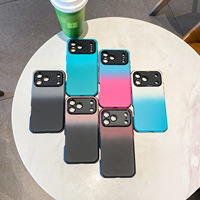 Nouvelle Coque de Téléphone Mobile Dégradée Givrée pour iPhone 18 17 16 15 14 13 12 Pro Max, Étui Antichoc pour Téléphone Portable